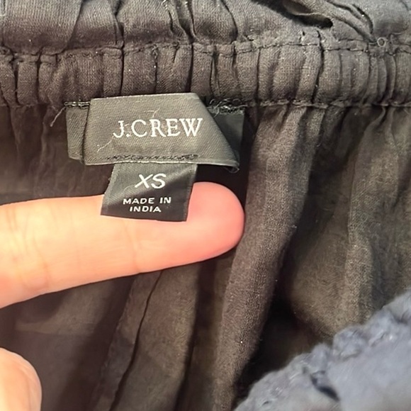 J.Crew,Year-Round Black Cotton Off-Shoulder Ruffle Tiered Midi Dress, Size XS - Picture 4 of 12